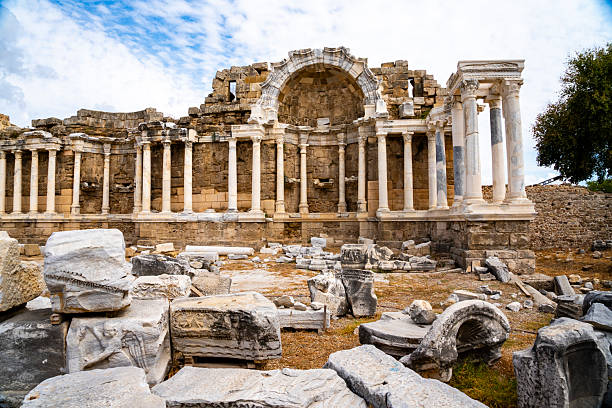 istock The Monumental Fountain (Nymphaeum) at Side, Turkey 2242897329