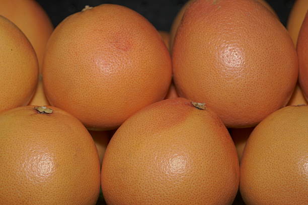 Grapefruit isolated on white background with clipping path
