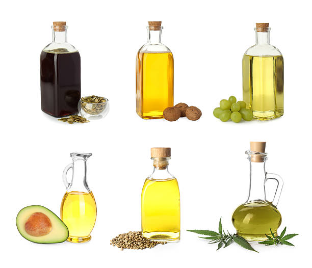 istock Vegetable fats. Different cooking oils and ingredients isolated on white, set 2242904091