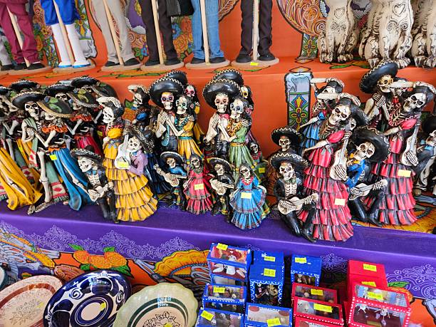 istock Mexican catrina figurines on display 2242905207
