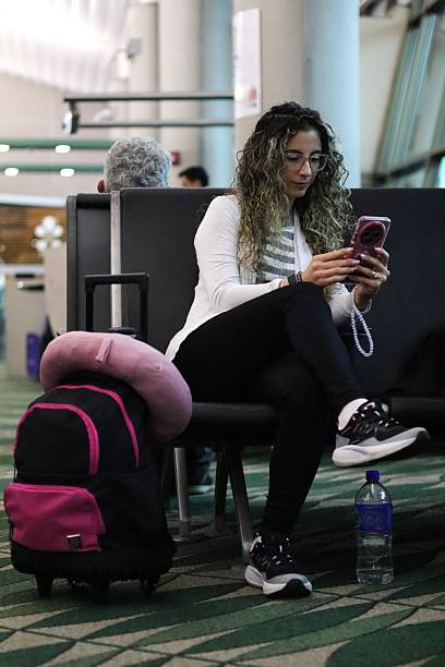 istock Between Goodbyes and New Beginnings at the Airport 2242907571