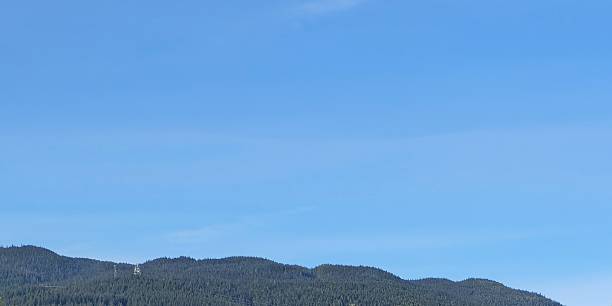 istock Background. Forested mountains and blue sky. Noon in America 2242908994