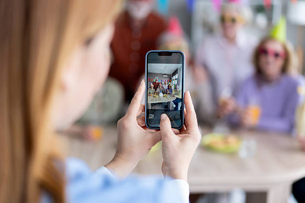istock Sharing Memories: Captivating Elderly Birthday Moments 2242911315