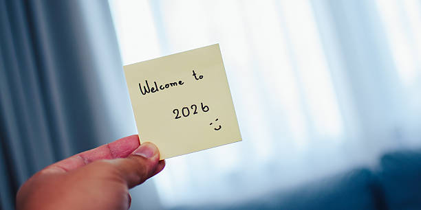 istock Future outlook cheerful note for 2026 in cozy home setting inspirational vibe close-up view 2242930550