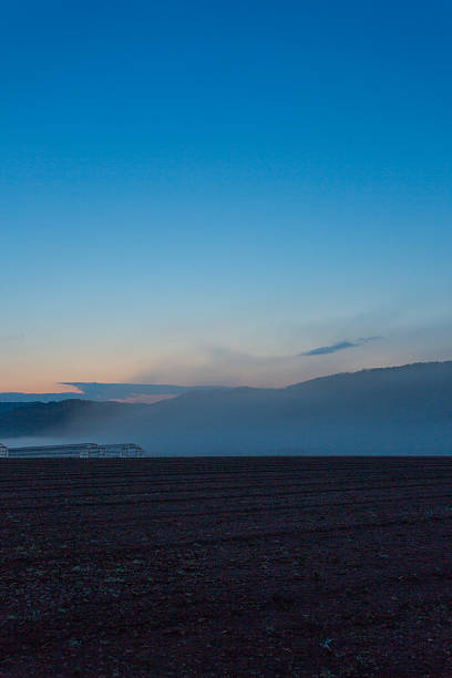 A mystical landscape emerging through the mist
