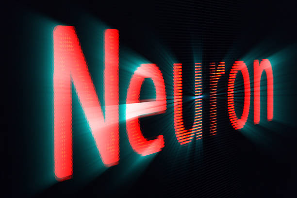 Neuron billboard word with radial blur