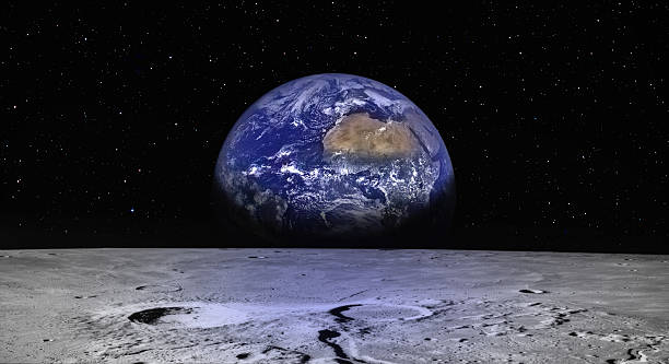 istock The Earth as Seen from the Surface of the Moon 2242934282