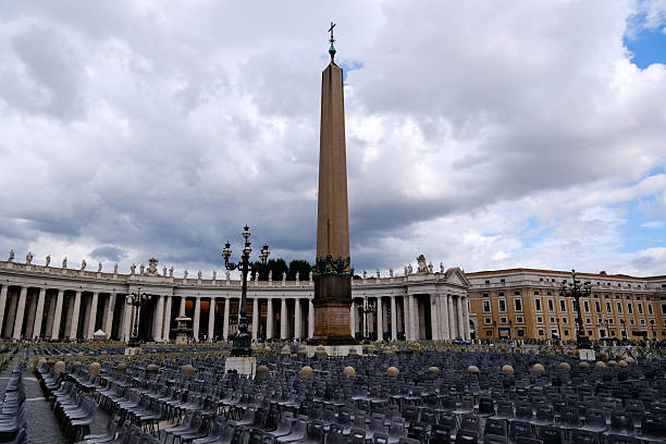 Vatican-Sep.25th 2025: Vatican Obelisk in St. Peter's Square
