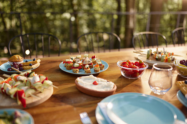 istock Food on the table at patio. 2242945797