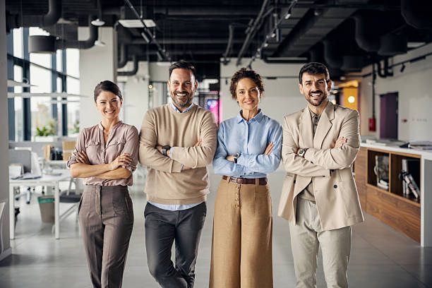 istock Business people standing in modern office concept 2242951880