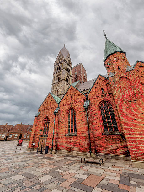 istock Historic Ribe Cathedral dominates Esbjerg streets 2242954066