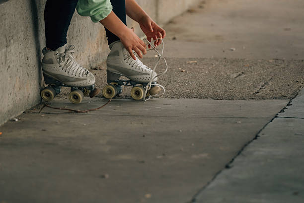 istock skater putting on skates for training 2242954927