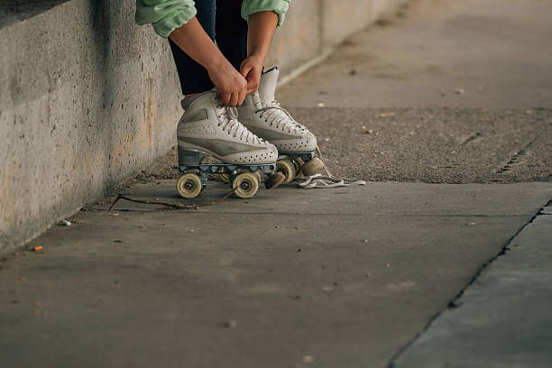 istock skater putting on skates for training 2242954928