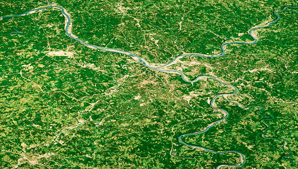 istock Allegheny County PA Satellite Landscape View 3D Render Color 2242959604