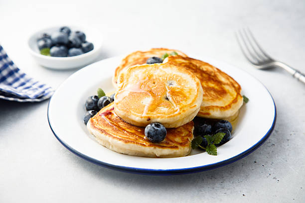 Pancakes with blueberries