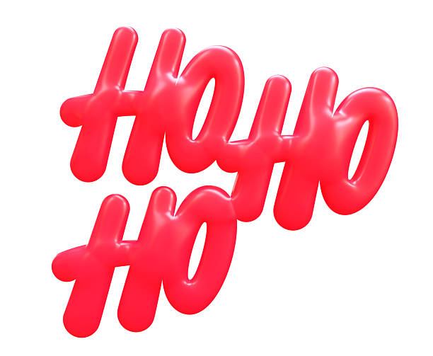 istock Ho Ho Ho 3D red Christmas lettering 2242968284