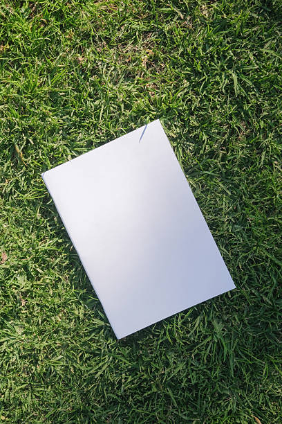 istock Mockup magazine on green grass background 2242970635