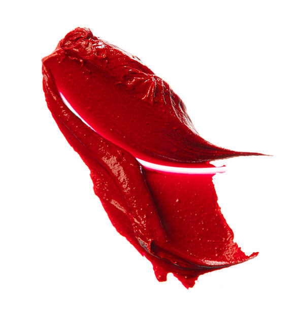 istock Lipstick smudge swatch isolated on white background 2242972106