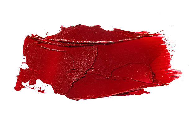 istock Lipstick swatch sample on white background. Close up. 2242973779