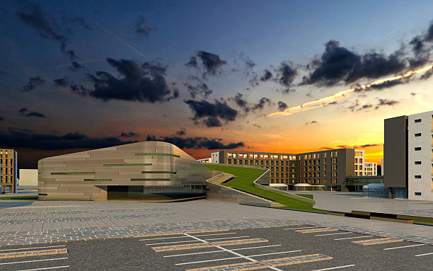 istock 3d render mall shopping center building exterior view 2243016637