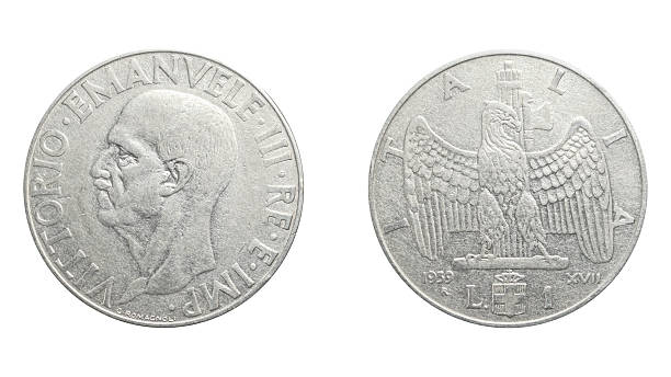 istock Italian 1 Lira coin from 1939 2243017489