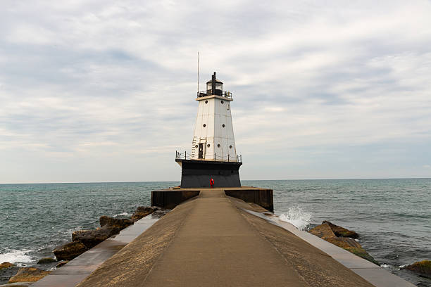 istock Lighthouse on Lake Michigan 2243020058