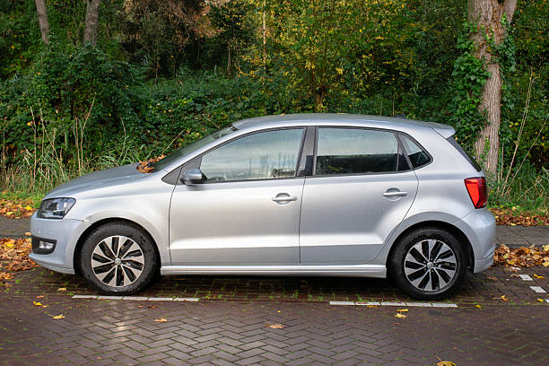 Silver Volkswagen Polo Car At Amsterdam The Netherlands 20 october 2025
