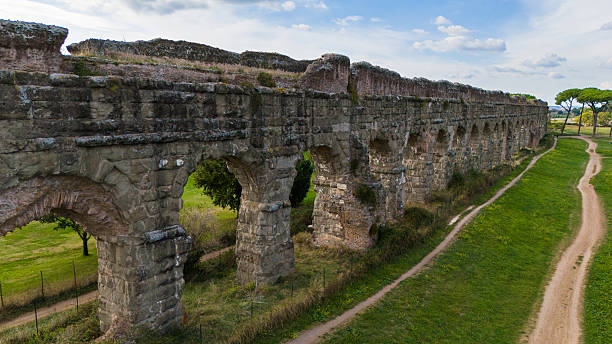 istock Ancient Roman Aqueduct at Parco degli Acquedotti, Rome 2243028546