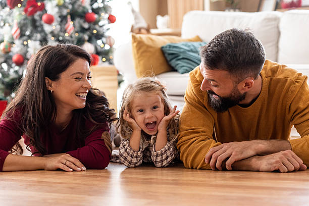 istock Family Having Fun at Christmas 2243030432