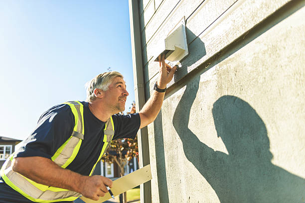 istock inspector or engineer is checking the dryer evacuation structure and house. 2243032490