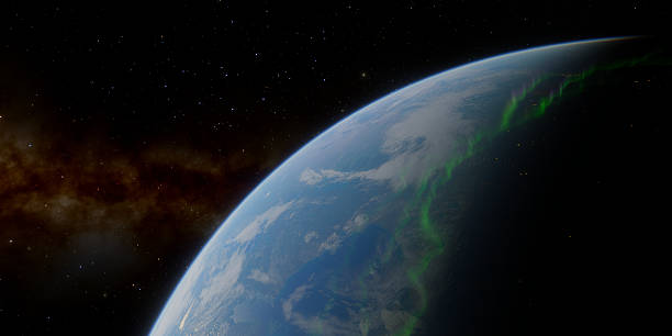 istock Aurora Borealis from Space: Northern Lights Over Earth 2243035505