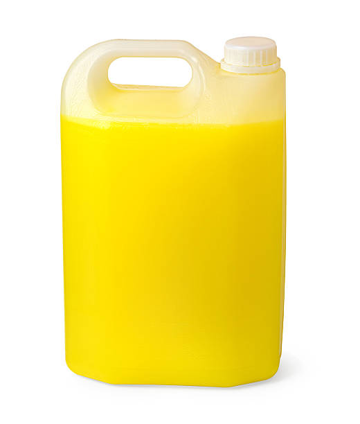 istock Yellow liquid cleaner plastic jug isolated on white 2243038815