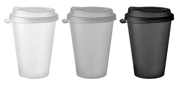 istock Disposable coffee cups mockup on transparent background 2243038963