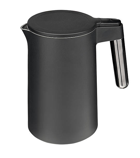 istock Black matte modern kettle pouring hot beverage 2243038985