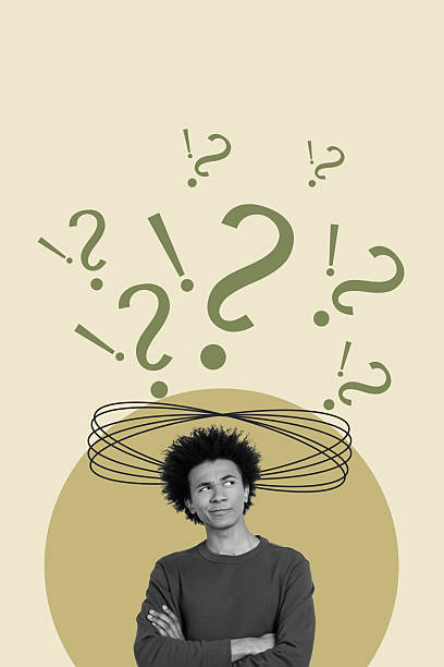 istock Collage showing man woman and question marks symbolizing curiosity doubt and search for meaning or answers 2243043239