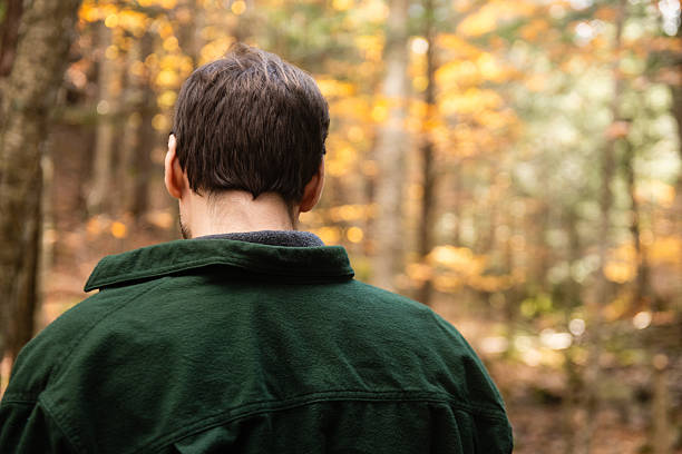 istock Back of Man's Head in Adirondack Mountains on Autumn Day 2243046812