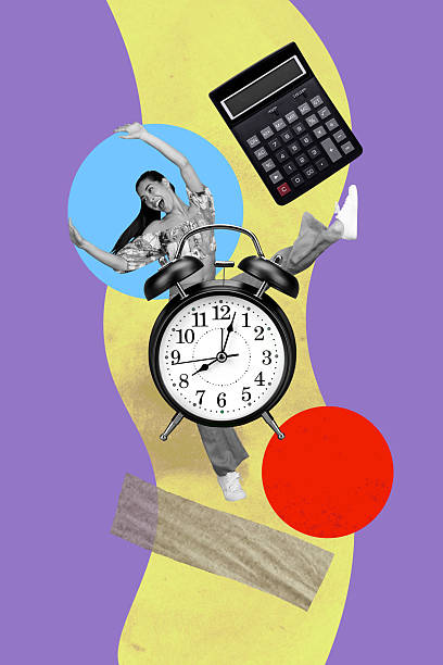 istock Collage of funny business person relax coffee retro computer keyboard keys text programming code in work concept 2243050879