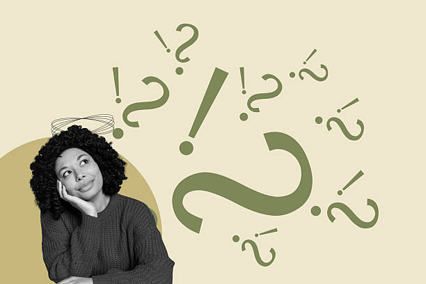 istock Collage showing man woman and question marks symbolizing curiosity doubt and search for meaning or answers 2243053609