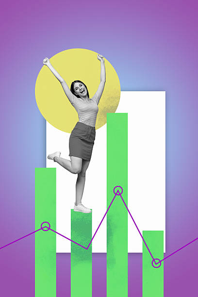 istock Collage Featuring Excited Business person With Business Chart Pie Graph Analyzing Data Statistics Concept 2243055394