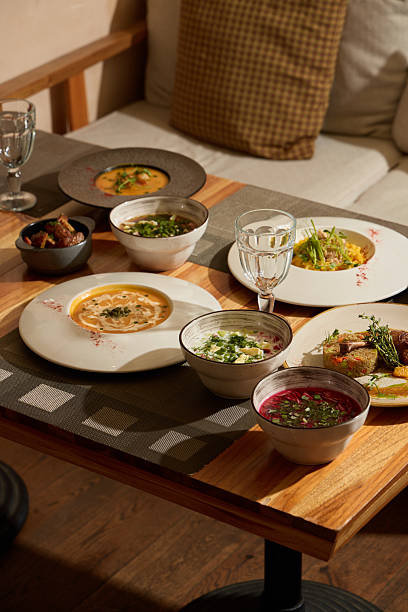 istock A variety of Diverse Culinary Delights beautifully displayed on a sophisticated Table Setting 2243055510