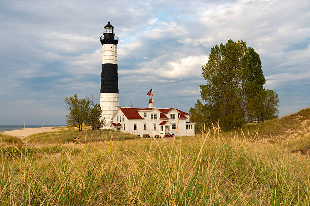 istock Lighthouse on Lake Michigan 2243055589