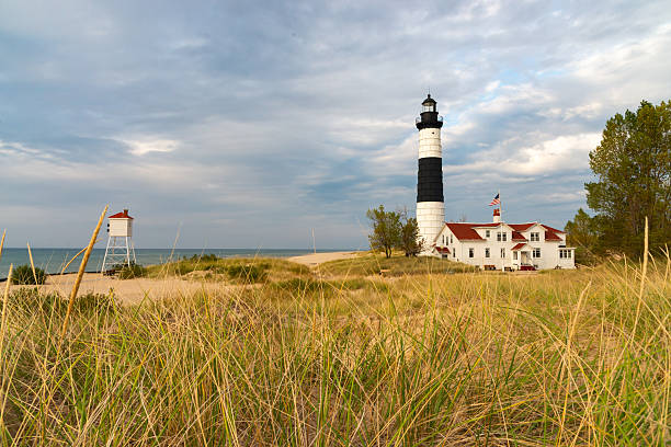 istock Lighthouse on Lake Michigan 2243055590