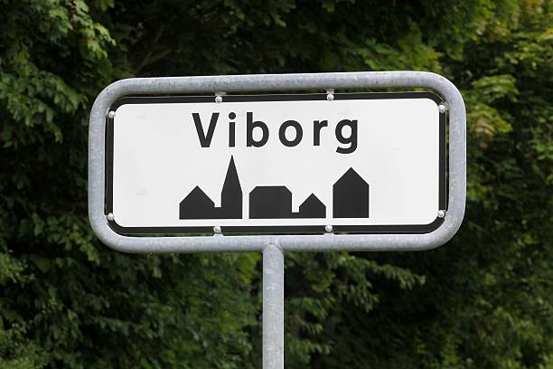 istock Viborg city road sign in Denmark 2243059980