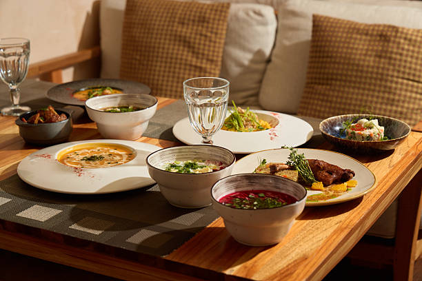 istock A Delicious Array of Dishes Perfectly Arranged on a Beautifully Rustic Table Setting 2243064918