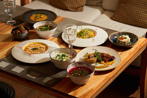 istock Indulge in an Elegant Dining Experience that Features Exquisite and Artistic Cuisine Presentation 2243065927