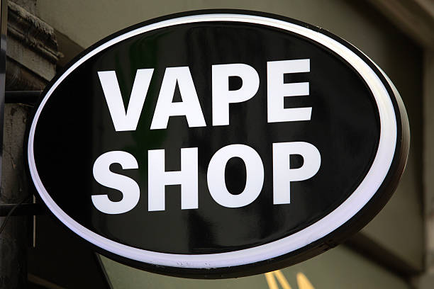 istock Vape Shop Sign 2243066078