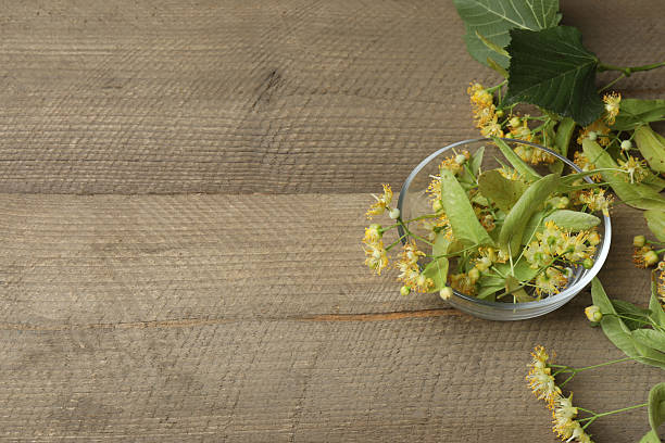 linden tea linden flowers, a cup with space for text