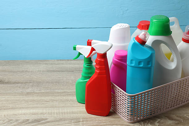 istock Cleaning products on the table 2243077934