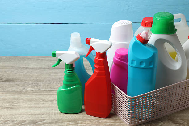istock Cleaning products on the table 2243077939