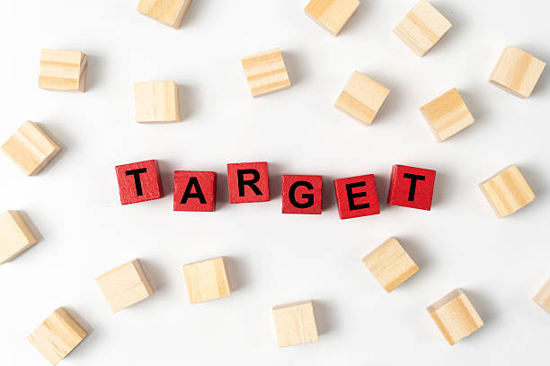 istock Concept of setting business target, objective, aim, vision, or goal 2243080671